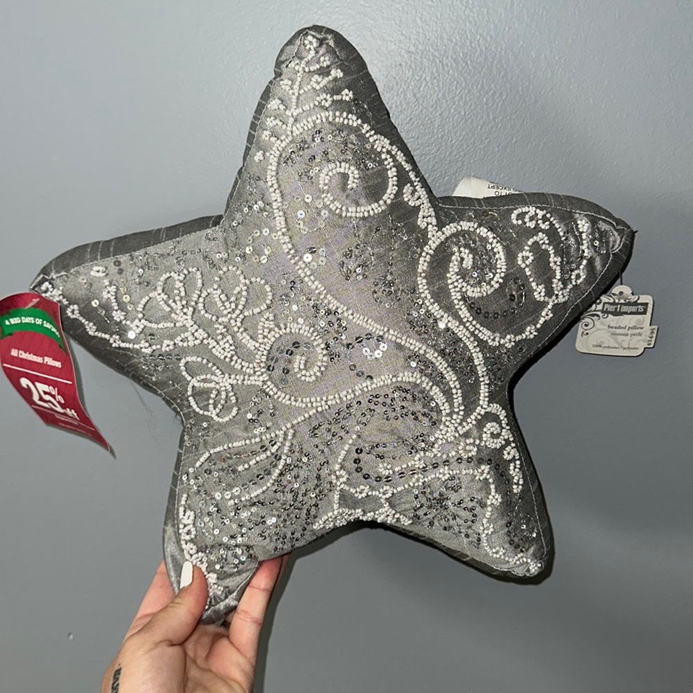 Pier 1 Imports Beaded pillow